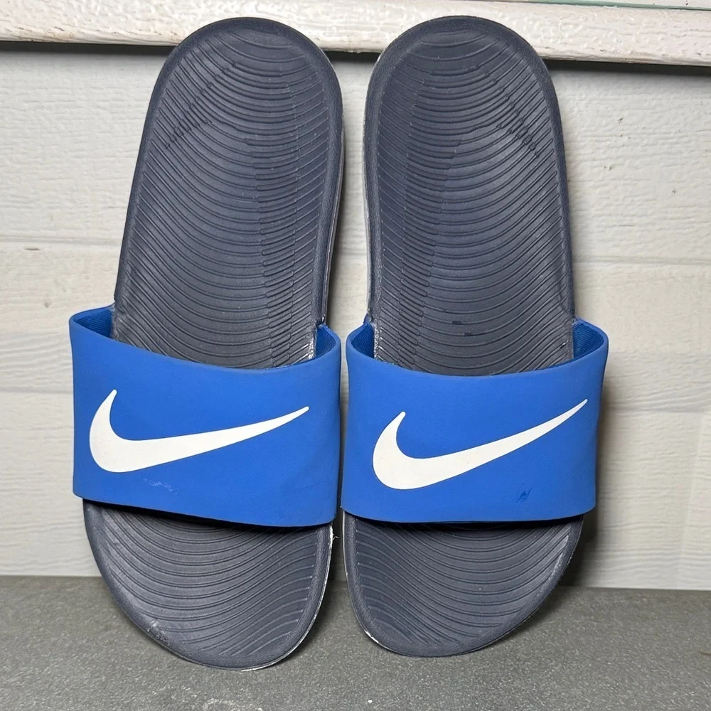Nike Kawa Big Kid's Slides Size 4Y Blue